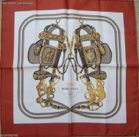 New Authentic HERMES Brides De Gala 100% Silk Pochette Pocket Scarf