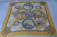  Hermes vintage silk scarf 35x35 new
