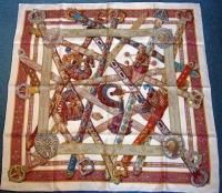 HERMES Paris silk scarf shawl twill 