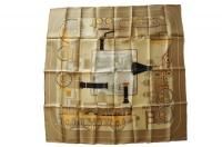 Authentic HERMES Silk Scarf - Locomotives a vapeur : NWOT
