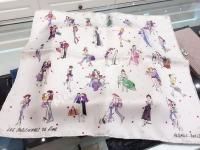 HERMES 100% SILK WHITE LES PARISIENNES DE KIRAZ 45 CM X 45 CM SCARF STOLE NEW