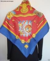 New Authentic HERMES LES TAMBOURS Silk Shawl Scarf 35