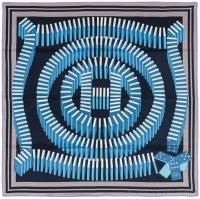 NEW Authentic Hermes Silk Scarf EFFET DOMINO 70cm Pierre Marie