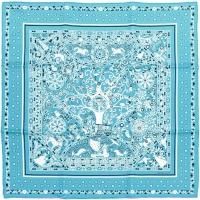 NWT Auth Hermes Paris 55cm BANDANA Silk Scarf 