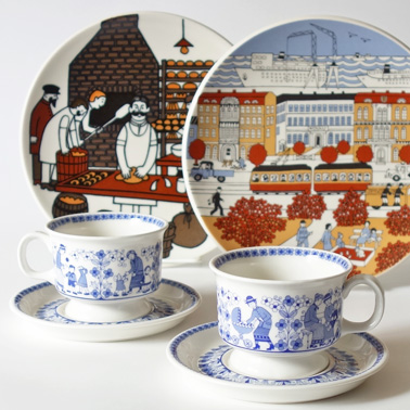 ARABIA/アラビア Raija Uosikkinen/ライヤ・ウオシッキネンのデザインを4点掲載しました。