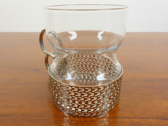  イッタラ　tsaikka iittala/イッタラ/TSAIKKA/ゴールドホルダー&クリアグラス