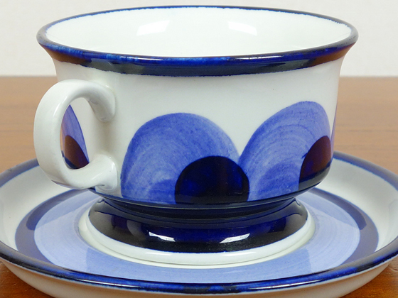 ARABIA/アラビア Paju/パユ ティーカップ＆ソーサー ブルー 003|北欧