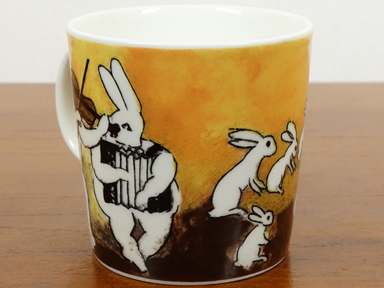 ARABIA/アラビア Helja Collection バニーマグ Music Bunnies 001|北欧