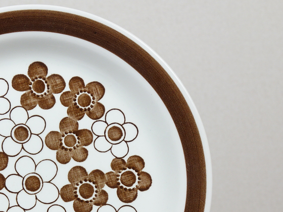 Rorstrand/ロールストランド Anemon/アネモン プレート24cm ブラウン