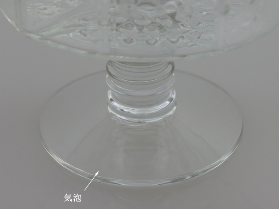 【未使用】ヌータヤルヴィ フローラ　クリアボウル150mm 布付き NUUTAJARVI/ヌータヤルヴィ Flora/フローラ ボウル15cm ブルー