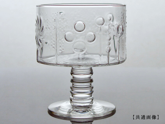 【未使用】ヌータヤルヴィ フローラ　クリアボウル150mm 布付き NUUTAJARVI/ヌータヤルヴィ Flora/フローラ ボウル15cm ブルー