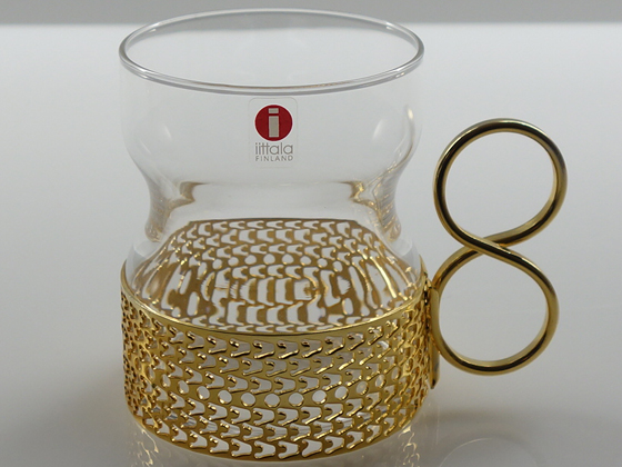 iittala/イッタラ Tsaikka/ツァイッカ グラスセット クリア×ゴールド ...