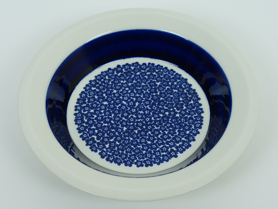 美品 ARABIA アラビア Faenza ファエンツァ スーププレート ボウル ARABIA(アラビア)faenza(ファエンツァ)ボウル ブルー 22cmの通販