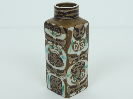 Royal Copenhagen/Aluminia Baca/バッカ フラワーベース スクエアS 721