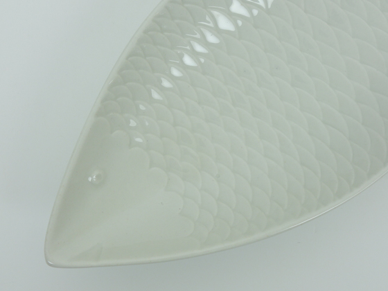 ＊お魚プレート31cm 白/グスタフスベリ/スティグ・リンドベリ/ヴィンテージ＊ お魚プレート31cm 白/グスタフスベリ/スティグ・リンドベリ