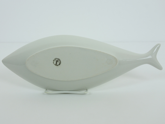 ＊お魚プレート31cm 白/グスタフスベリ/スティグ・リンドベリ/ヴィンテージ＊ GUSTAVSBERG/グスタフスベリ Fladen/フラーデン Fishプレート
