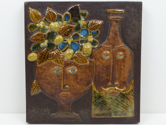 GUSTAVSBERG/グスタフスベリ Reliefer ウォールプレート カップル