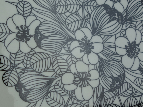 ARABIA/アラビア Krokus/クロッカス グレーリム プレート24cm