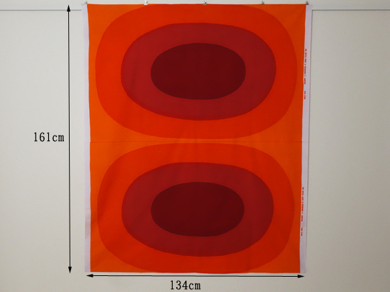 marimekko/マリメッコ MELOONI オレンジ 134×161cm|北欧ヴィンテージの