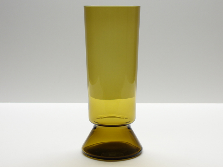 イッタラ【ヌータヤルヴィ】VASE　ヴィンテージ品 NUUTAJARVI/ヌータヤルヴィ VASE 1428 H22.5cm アンバー 001