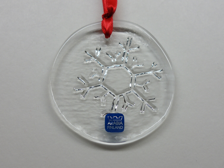 ヌータヤルヴィ 日本と鳩 ガラス オーナメント フィンランド