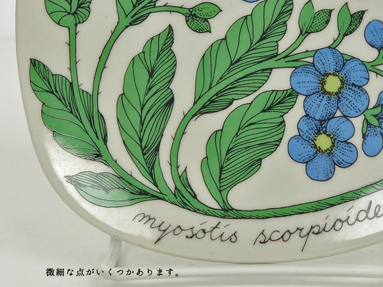 アラビア ボタニカ プレート myosotis scorpioides 勿忘草 ARABIA/アラビア Botanica/ボタニカ myosotis scorpioides