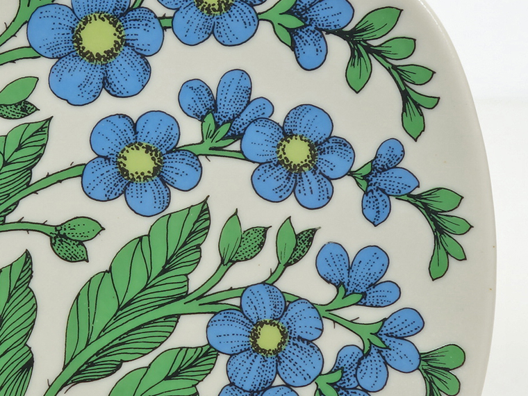 アラビア ボタニカ プレート myosotis scorpioides 勿忘草 ARABIA/アラビア Botanica/ボタニカ myosotis scorpioides