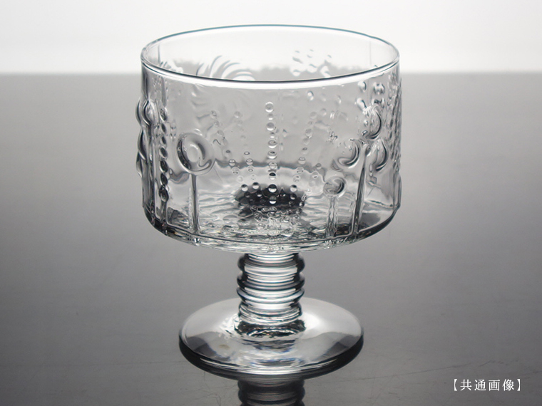 NUUTAJARVI/ヌータヤルヴィ Flora/フローラ 脚付きボウル クリア 027