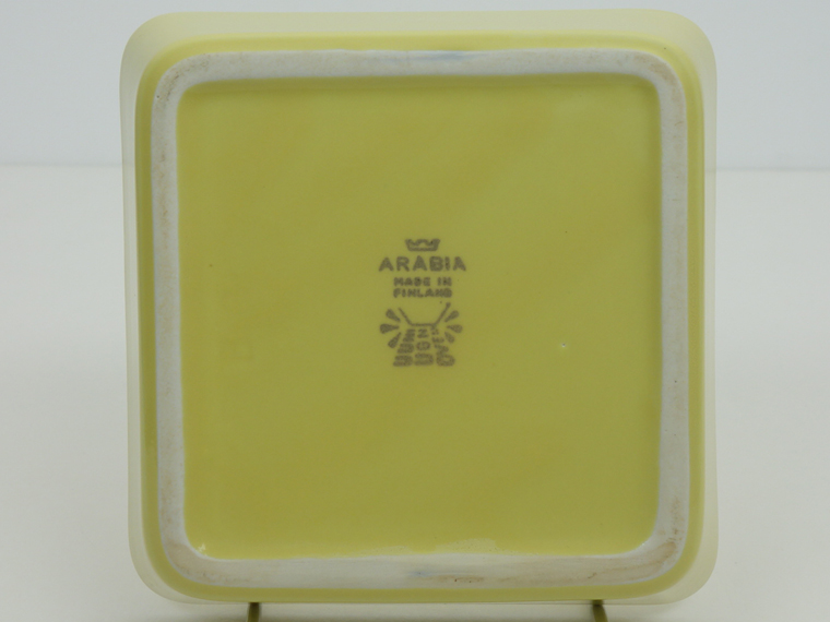 ARABIA/アラビア Kilta/キルタ スクエアプレート13.5cm イエロー 003