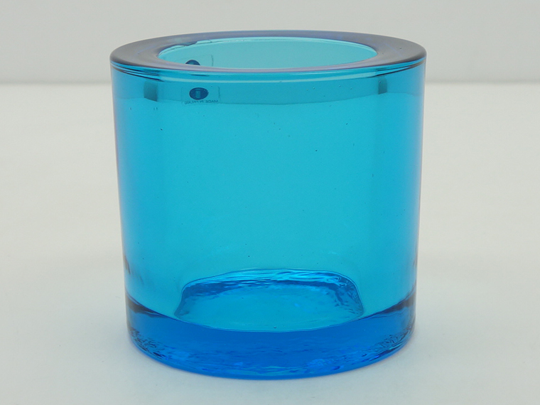  - イッタラ　kivi 濃いライトブルー　キャンドルホルダー iittala/イッタラ社：Kivi/キビ キャンドルホルダー☆ ライト