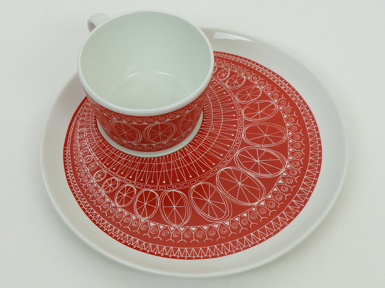 ARABIA/アラビア Susan/スーザン TVセット レッド 001|北欧