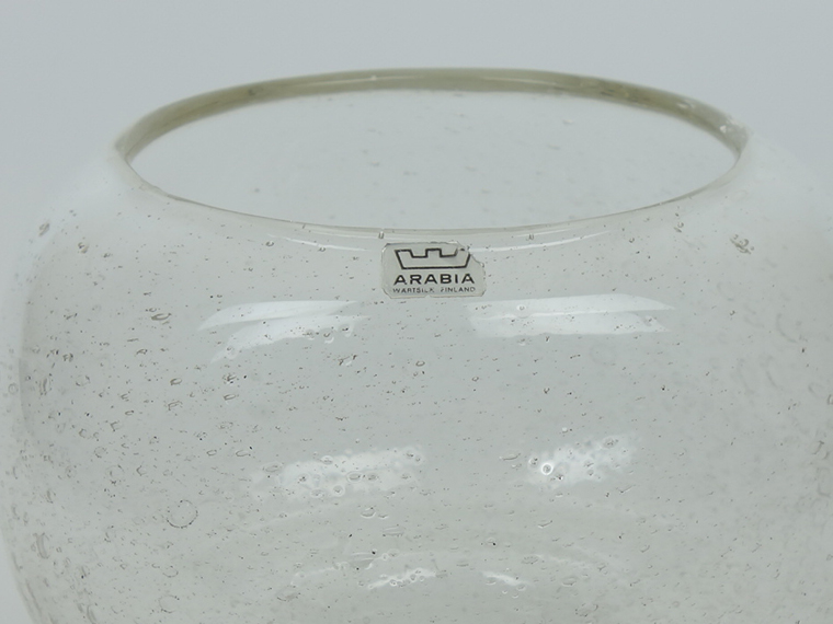 nuutajarvi vintage Sargasso(クリア)N560 ベース Kaj Franckカイ・フランク/Nuutajarviヌータヤルヴィ/ベース