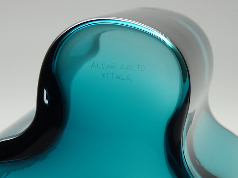 iittala/イッタラ Alvar Aalto ベース H120mm ペトロールブルー 003