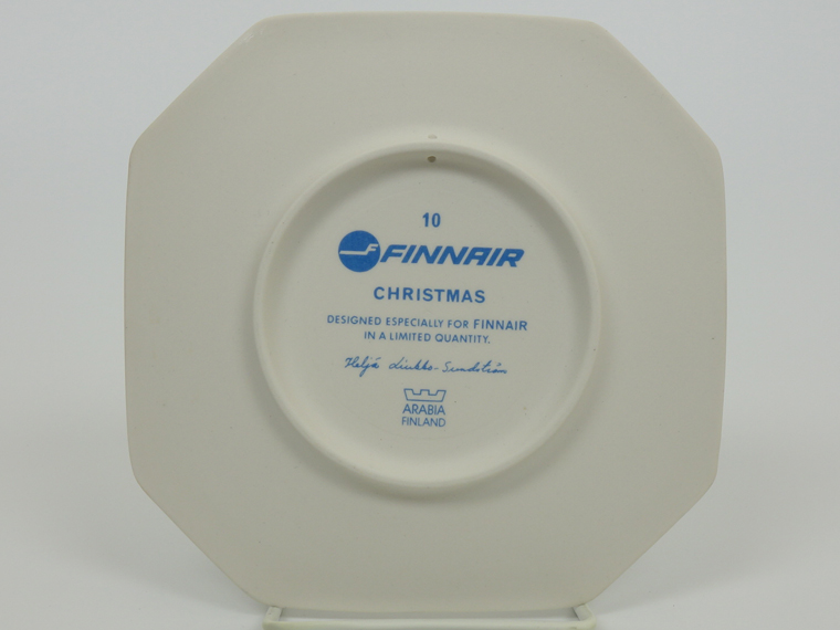 ARABIA×FINNAIR ヘルヤ・リウッコ=スンドストロムの陶板 CHRISTMAS