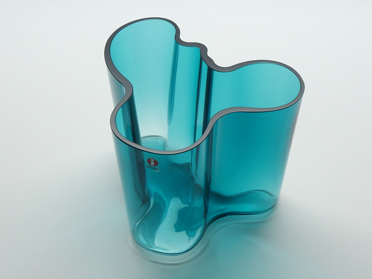 レア　 aalto イッタラ アアルトベース　ダークブルー　120 iittala/イッタラ Alvar Aalto ベース H120mm ペトロールブルー 005
