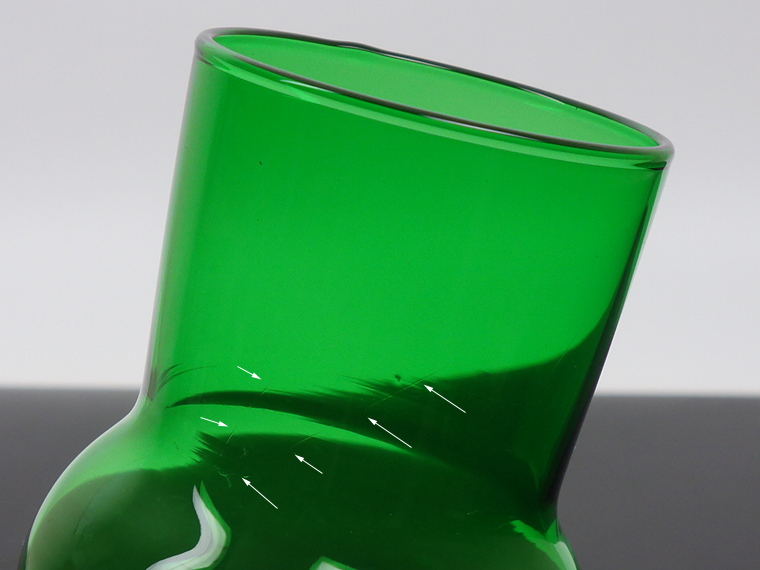 NUUTAJARVI/ヌータヤルヴィ VASE 1487 グリーン 001|北欧