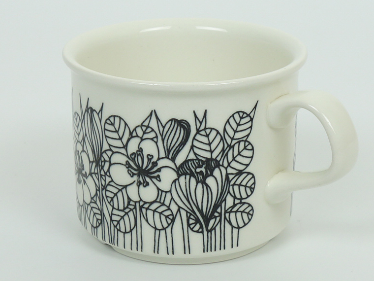 ARABIA/アラビア Krokus/クロッカス グレーリム コーヒーカップ