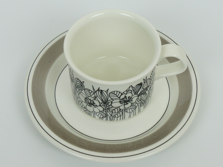 ARABIA/アラビア Krokus/クロッカス グレーリム コーヒーカップ