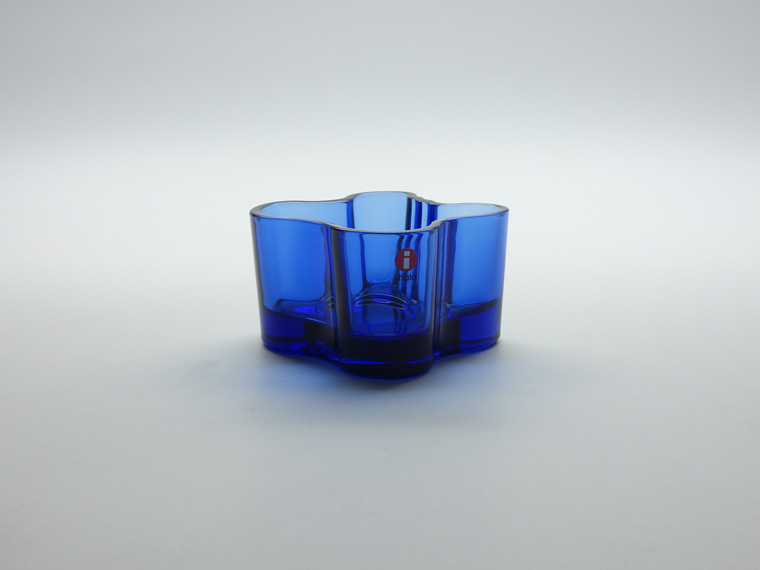 iittala/イッタラ　Alvar Aalto Collection　キャンドルホルダー55mm　ウルトラマリンブルー  006|北欧ヴィンテージのpippuri(ピップリ)