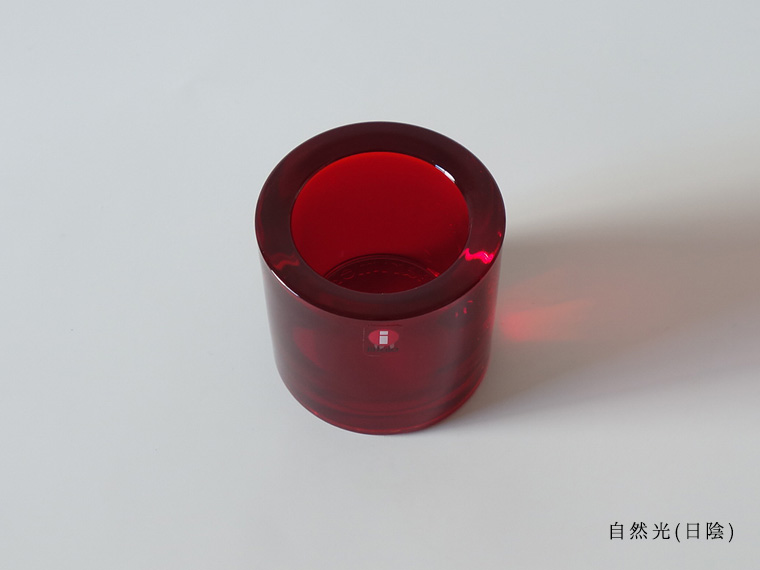 美品✨イッタラ キビkivi キャンドルホルダー　60 廃盤レッド iittala/イッタラ KIVI/キヴィ キャンドルホルダー レッド 004