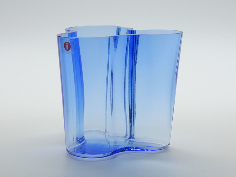 iittala/イッタラ Alvar Aalto ベース H95mm 旧ライトブルー 001