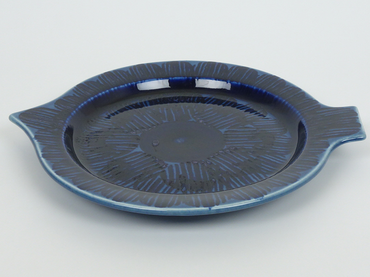 ARABIA/アラビア GOG フィッシュプレート ブルー 007|北欧ヴィンテージ