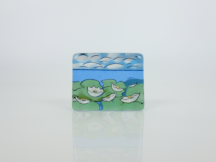 参考画像】iittala ヘルヤ ガラスカード サイズ比較用 置物 【参考画像