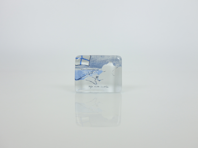iittala/イッタラ ガラスカード 5×7.5cm Suomen talvi 001|北欧