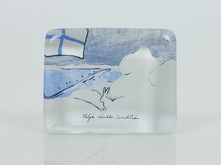 iittala/イッタラ ガラスカード 5×7.5cm Suomen talvi 001|北欧
