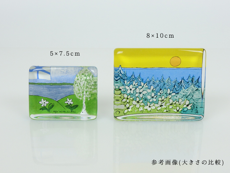  ヘルヤ ガラスカード \"Suomen talvi\" iittala/イッタラ ガラスカード 5×7.5cm Suomen talvi 001|北欧