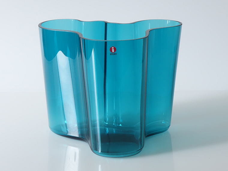 iittala/イッタラ Alvar Aalto フラワーベース H160mm ペトロールブルー 001|北欧ヴィンテージのpippuri(ピップリ)