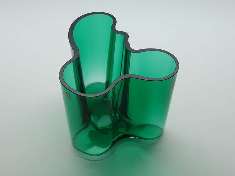 イッタラ　アアルトフラワーベース　エメラルド（廃盤色） iittala/イッタラ Alvar Aalto フラワーベース H120mm