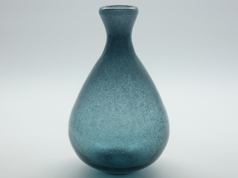 ネットオフ 送料得店  BODA/ボダ ブルー ベースH18cm Hoglund/エリック・ホグラン Erik ガラス