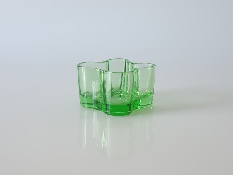 iittala/イッタラ　Alvar Aalto Collection　キャンドルホルダー55mm　アップルグリーン  002|北欧ヴィンテージのpippuri(ピップリ)